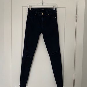 J brand jeans with ripped detail